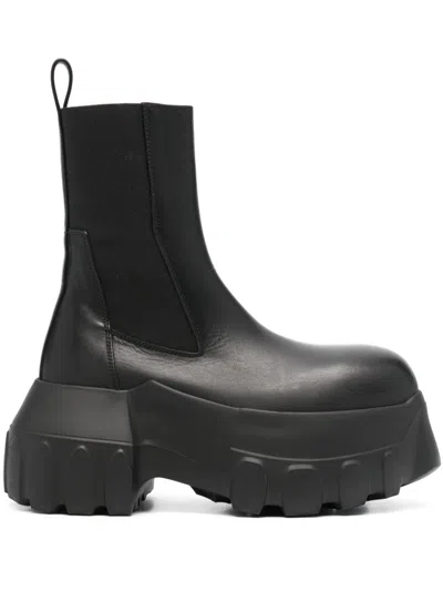 Rick Owens Beatle Mega Tractor Ankle Boots Black