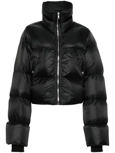 Rick Owens Turtle Padded Jacket In Black