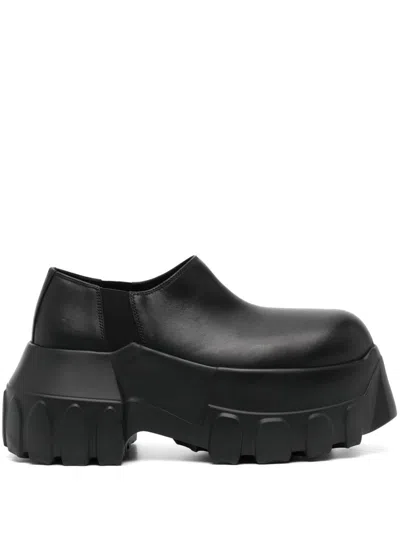 Rick Owens Mega Platform Loafers In Black