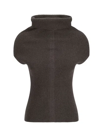 Rick Owens Waistcoat In Dust