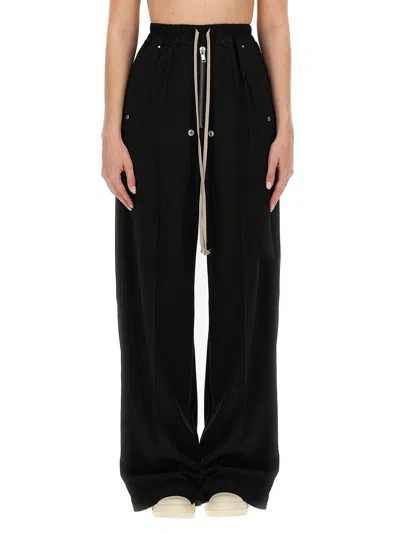 Rick Owens Wide-leg Trousers In Black