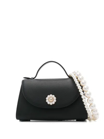 Simone Rocha Valentine Bag Cross Body Bag In Black/pearl