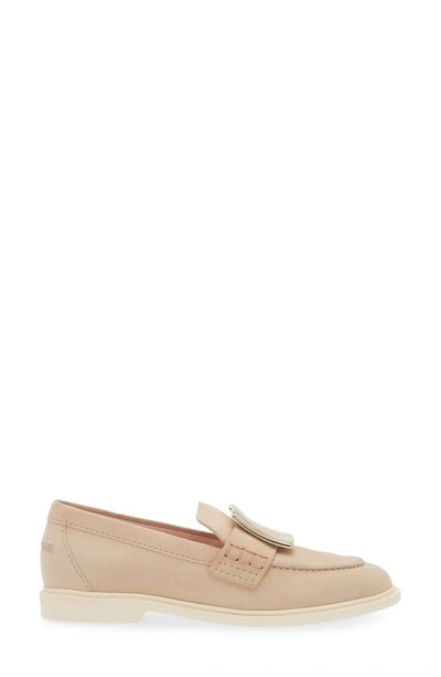 Shop Roger Vivier Viv Rangers Buckle Loafer In Light Beige