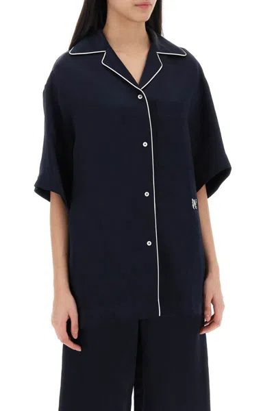 Shop Palm Angels Short-sleeved Pajama In Blu