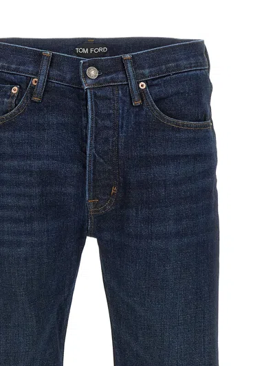 Shop Tom Ford 'rinse Selvedge' Jeans In Blue