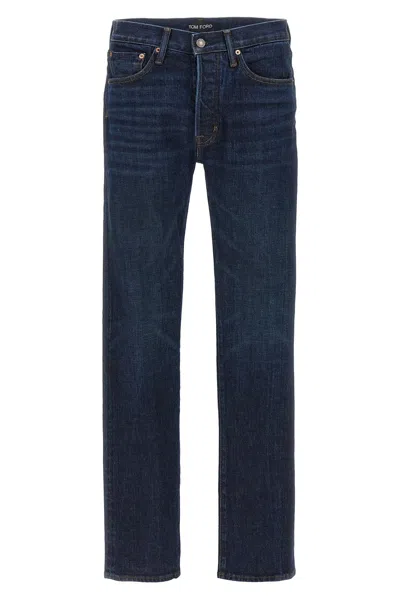 Shop Tom Ford Men 'rinse Selvedge' Jeans In Blue