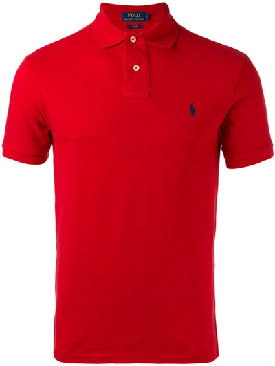 Polo Ralph Lauren Slim-fit Polo Shirt In Red