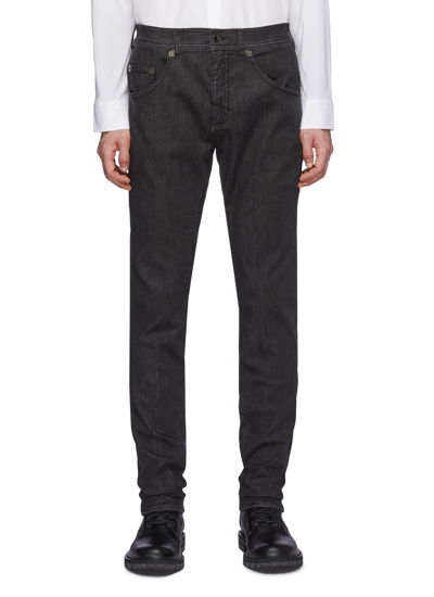 Neil Barrett Jeans In Black Denim In Grey