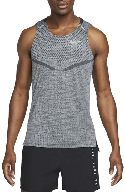 Nike Men's Dri-fit Adv Techknit Ultra Running Tank Top In Black