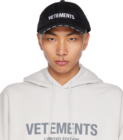 Vetements Hats In Black