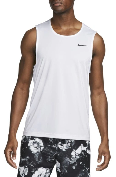 Nike Men's Ready Relaxed-fit Dri-fit Fitness Tank, Regular & Big & Tall In White