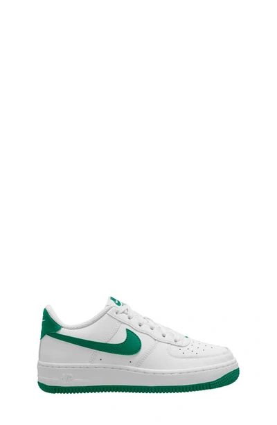 Nike Big Kids' Air Force 1 Low Casual Shoes In White/malachite/white