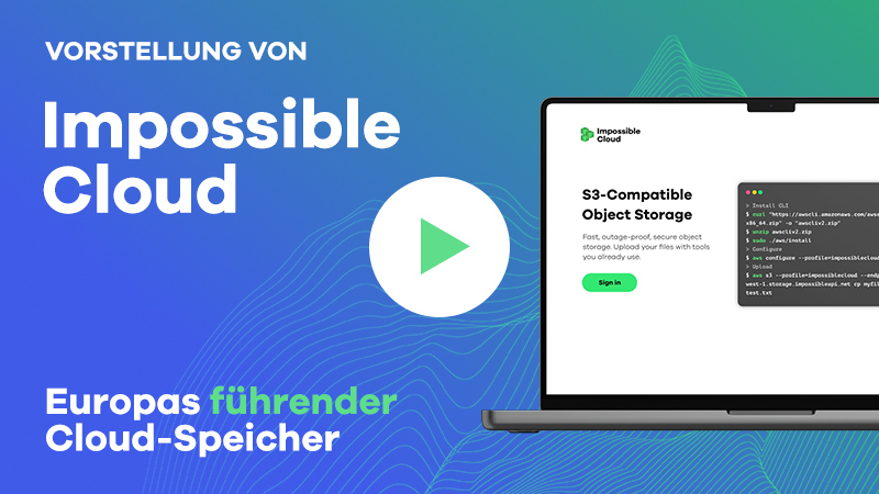 Impssible Cloud product presentation: Data storage, backup and S3
