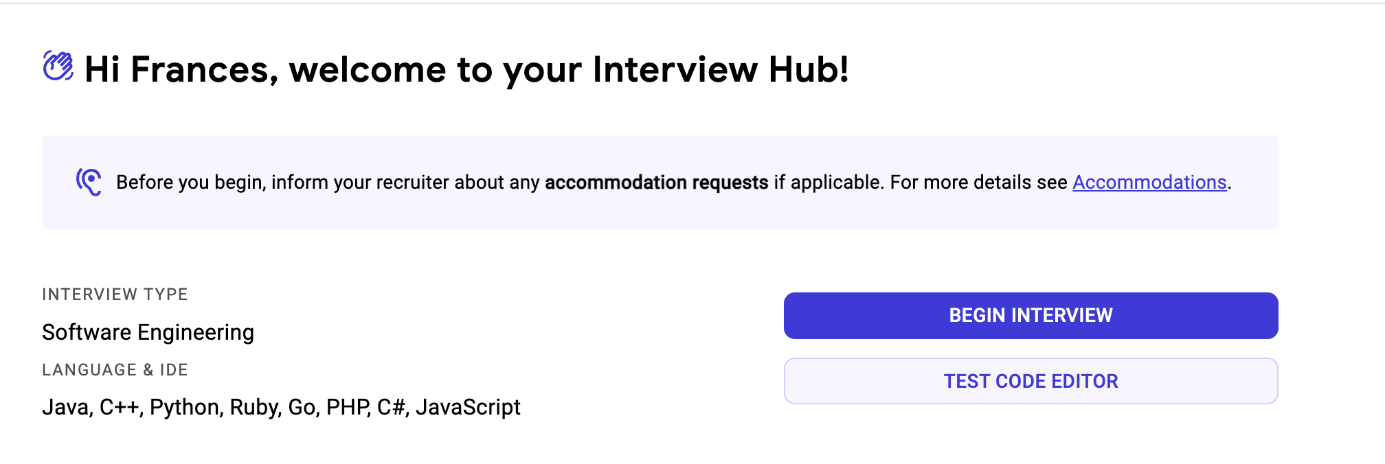 Pre-Interview Comms & Interview Hub Revamp