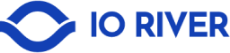 io river logo blue