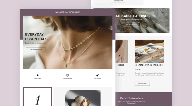 Jewelry Landing Page