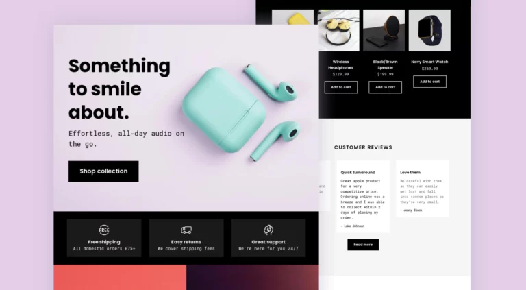 Tech Accessories Landing Page