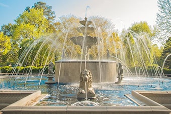 The fountain on Regent University's beautiful campus in Virginia Beach, VA 23464.