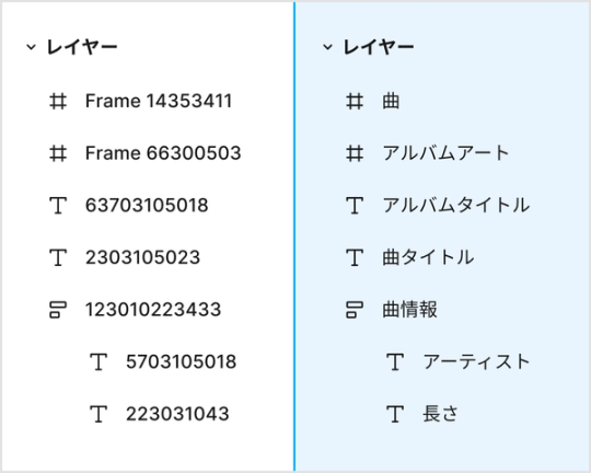 Figmaによるレイヤーへの名前付け