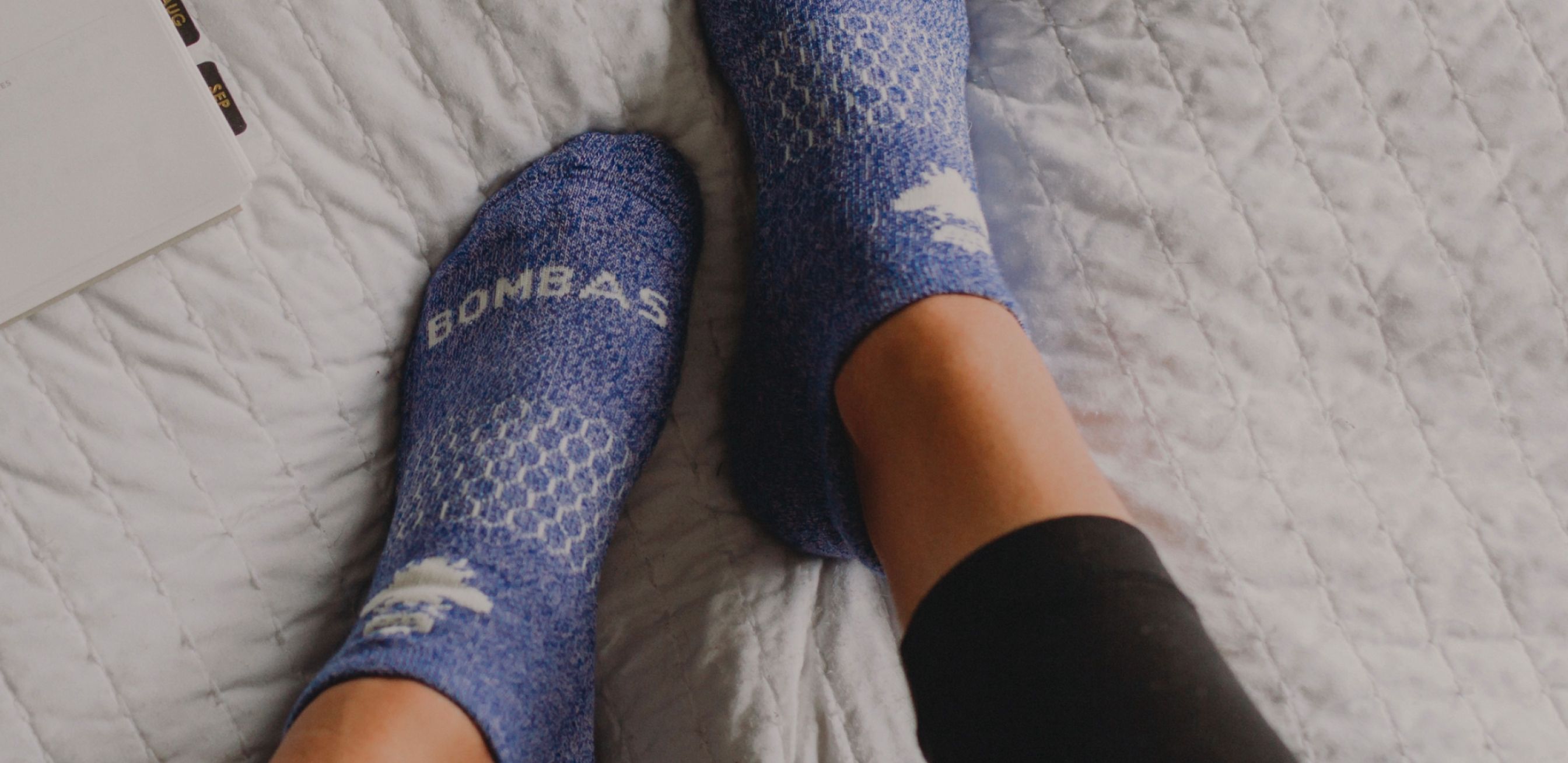 Decorative editorial element for Bombas