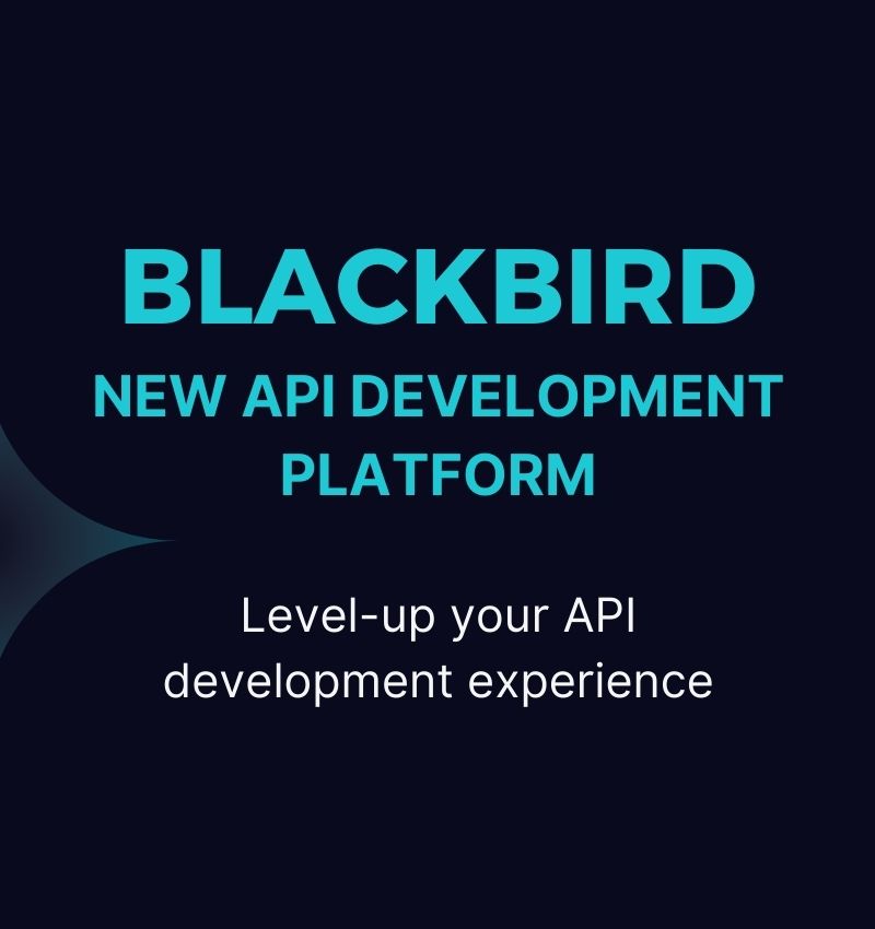 New API Development Platform, we are currently looking for early adopters to join the Blackbird Beta