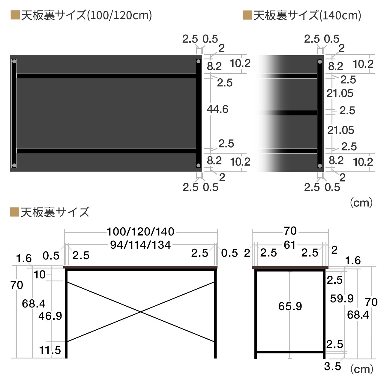 【年末大感謝セール】シンプルデスク ワークデスク 平机 幅100cm 奥行70cm モニターアーム対応 ホワイト 100-DESKF057