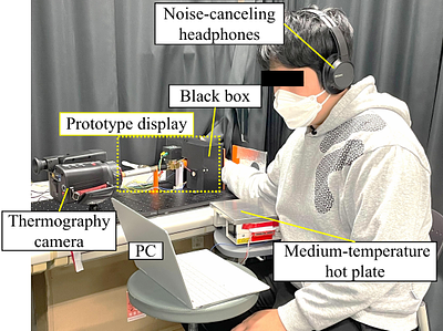 Integration of Independent Heat Transfer Mechanisms for Non-Contact Cold
  Sensation Presentation With Low Residual Heat