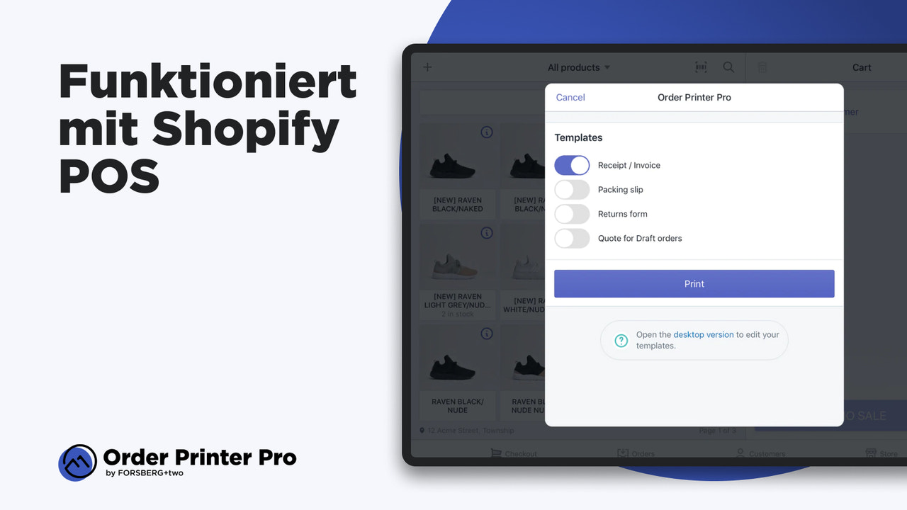 Shopify Order Printer - Bestellungen am POS drucken