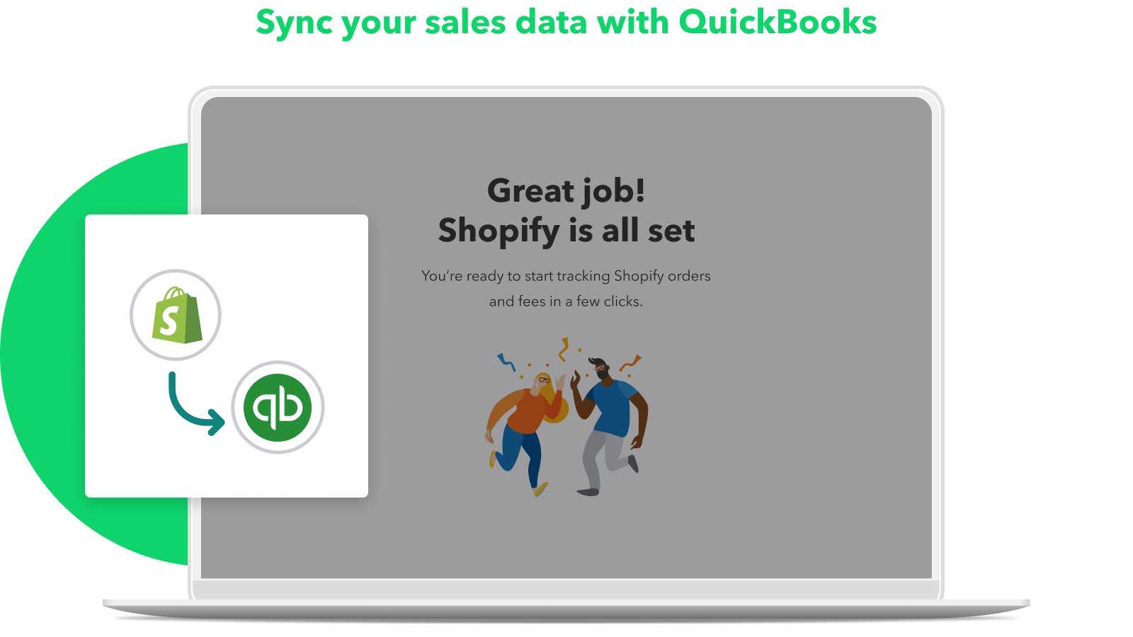 Sync your sales data with QuickBooks