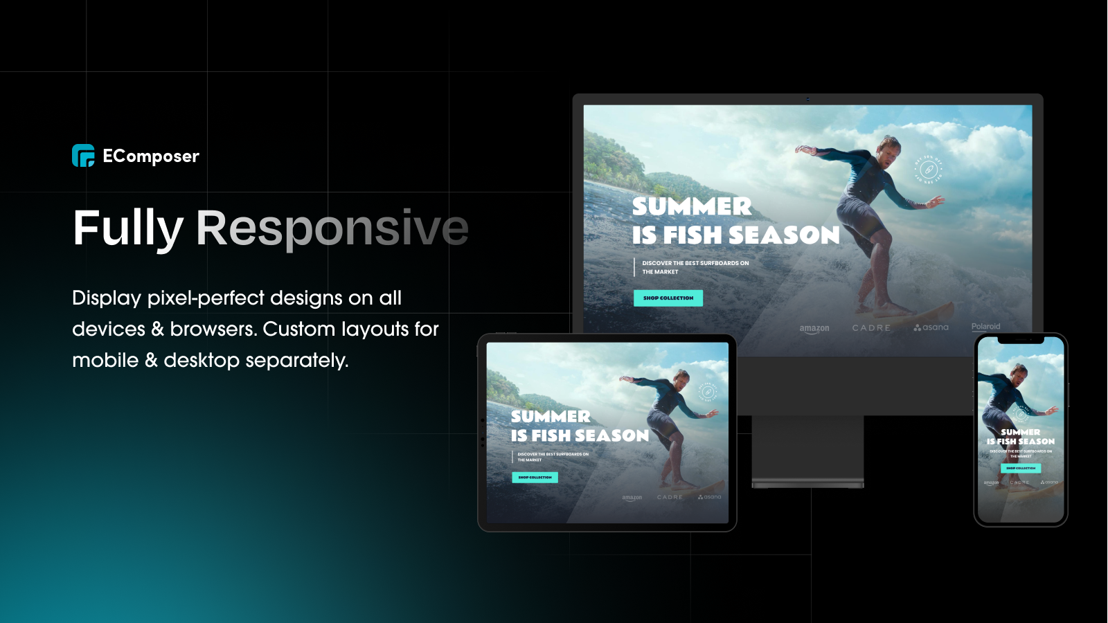 Fully responsive on all devices & browsers