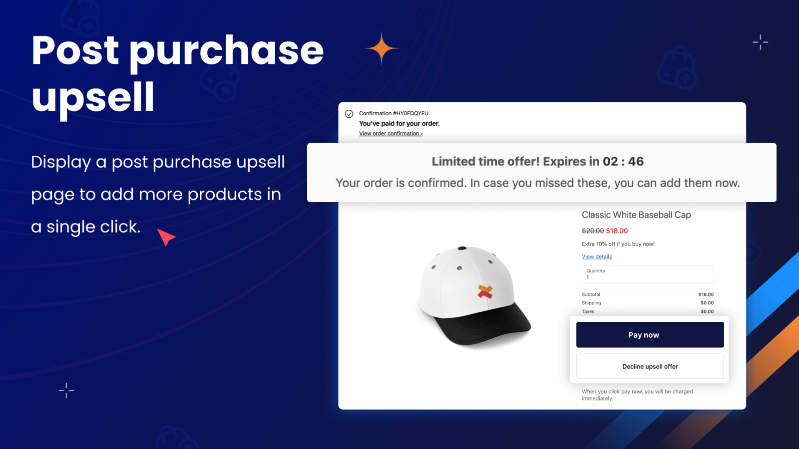 Shopify post purchase upsell (checkout upsell)