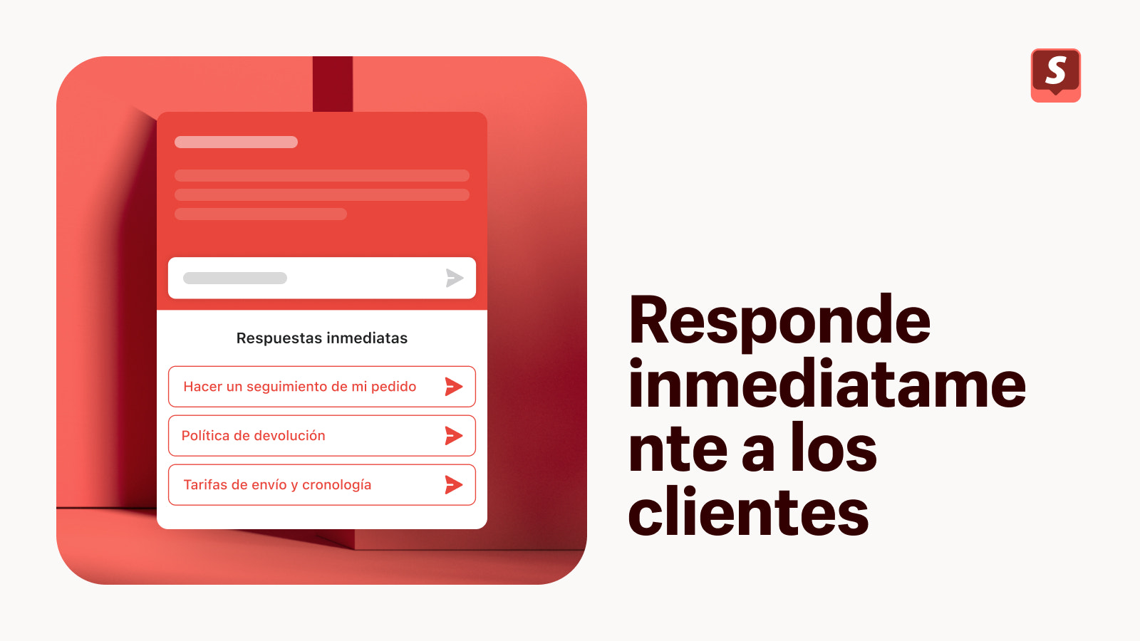 Responde inmediatamente a los clientes