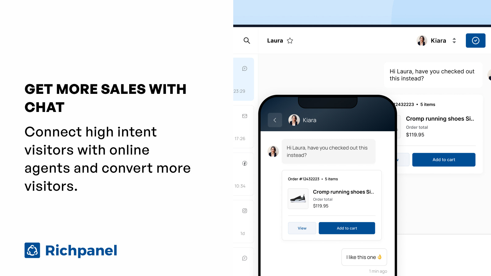 Get sales through live chat