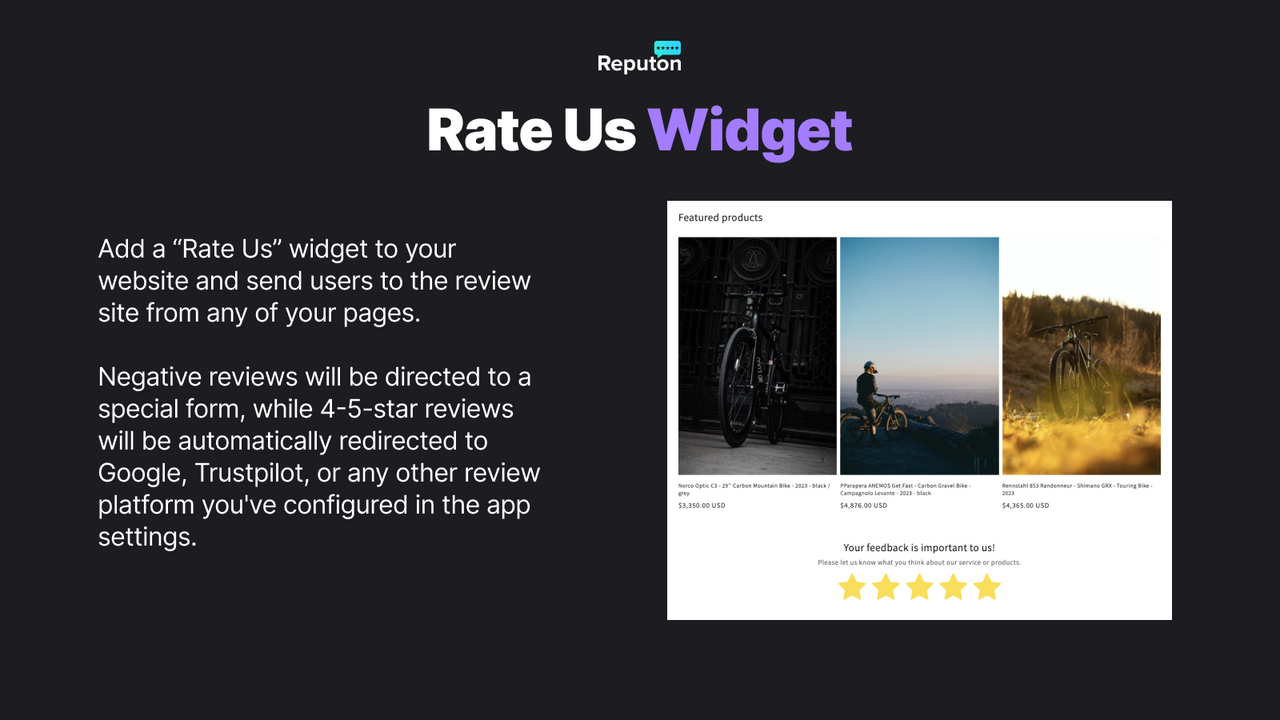Rate us widget