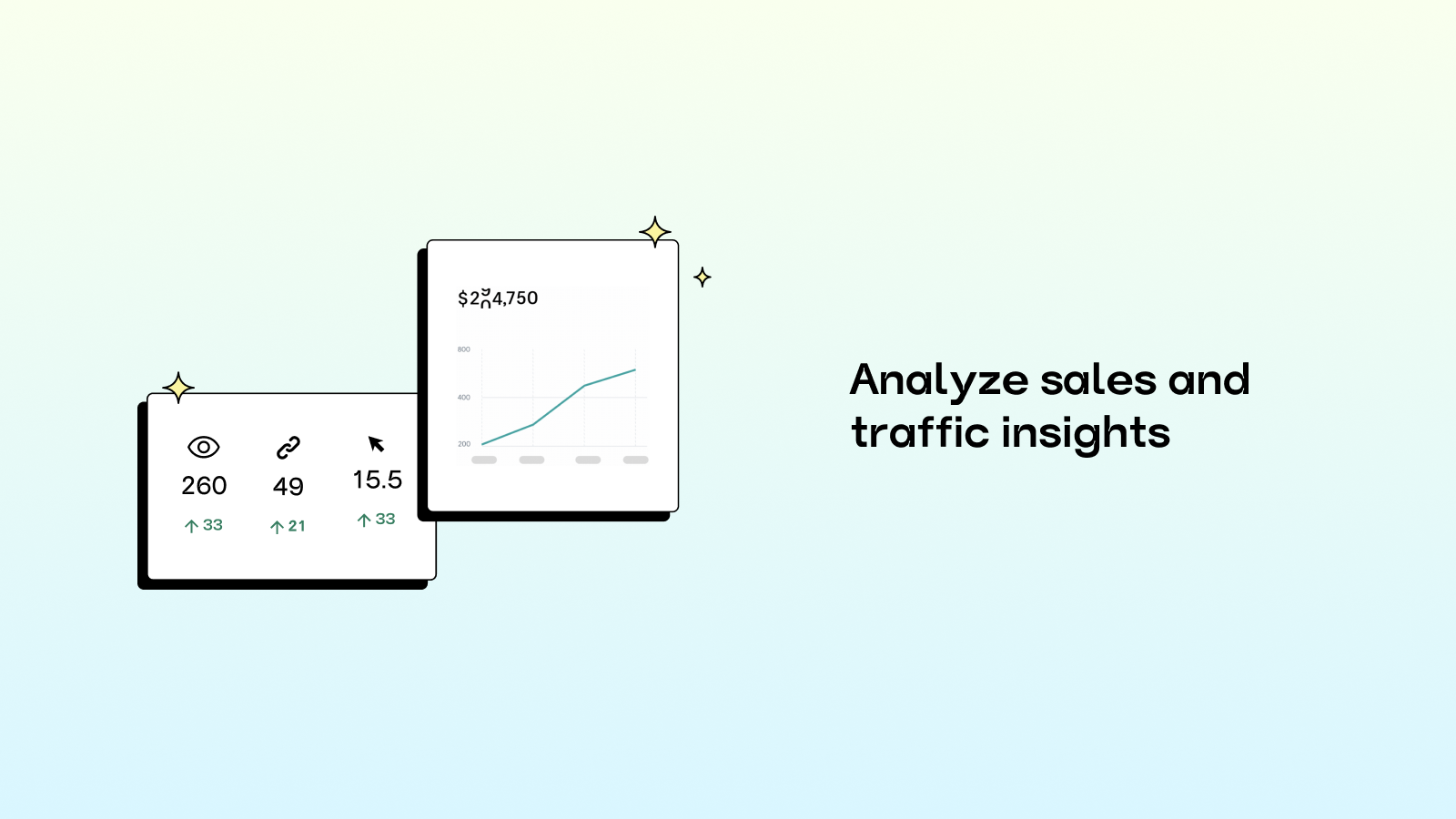 Analyze sales and traffic insights