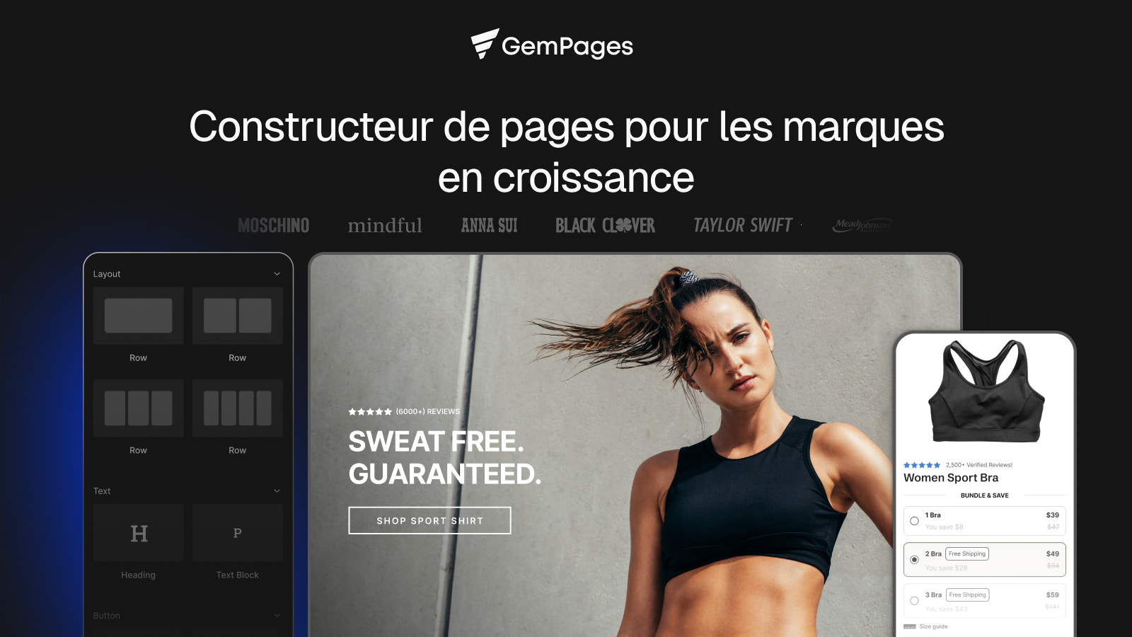 Créateur de pages Shopify facile et axé sur la conversion