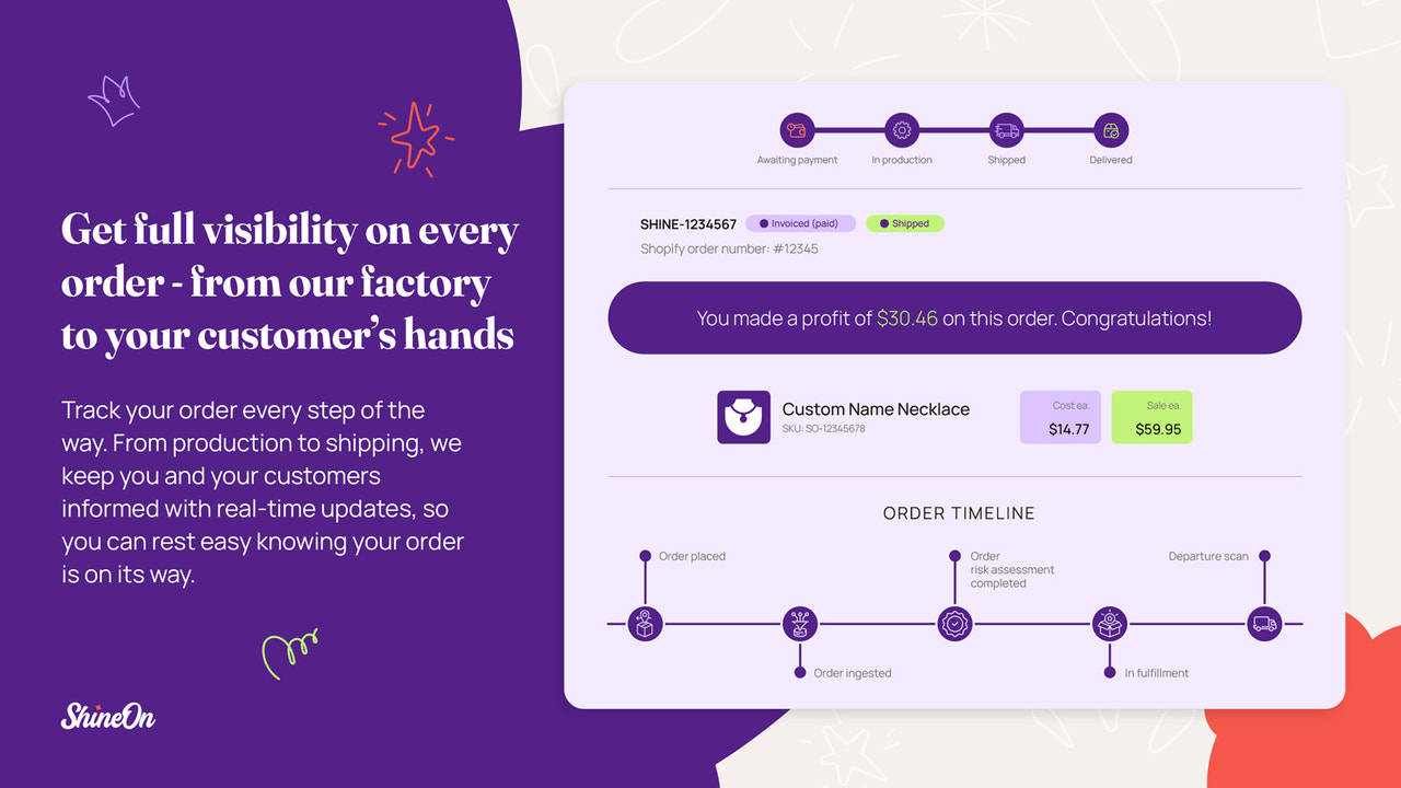 Fully Transparent Order Tracking