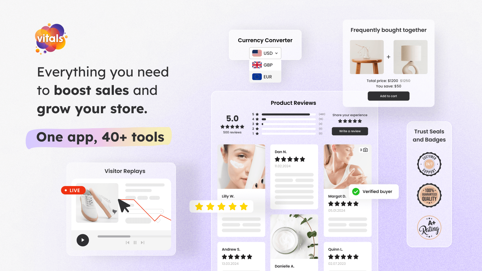 Vitals - All-in-One Marketing App to Grow your Shopify Store