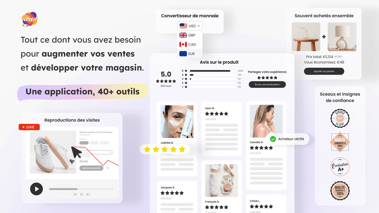 Tout ce dont vous avez besoin pour faire évoluer votre boutique 