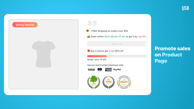 Hextom App, Ultimate Sales Boost, venta adicional, BOGO para Shopify