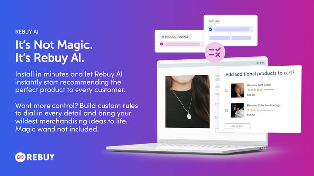 Bring your merchandising ideas to life with Rebuy AI