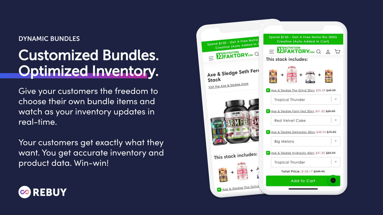 1-click bundles processed as individually discounted line items