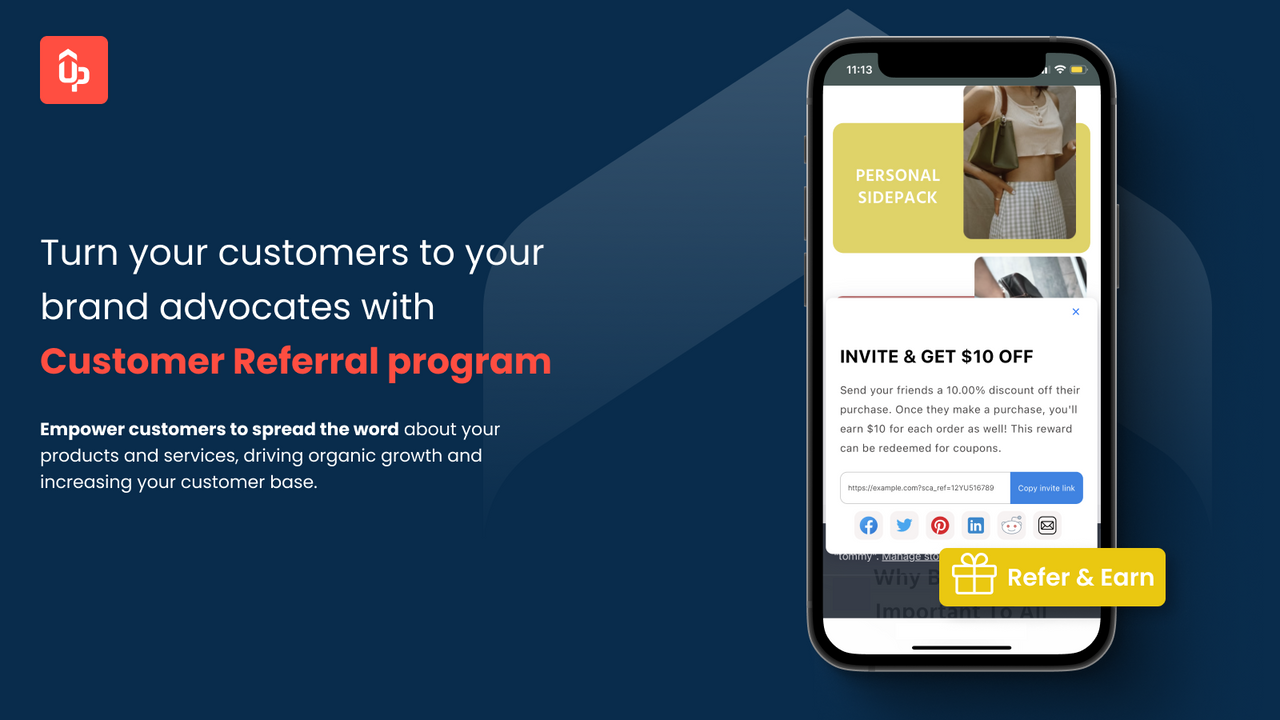 Reward loyalty: customer referral program