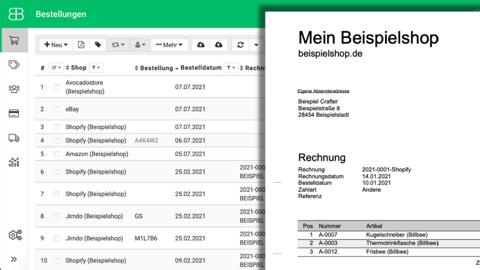 Rechnungen erstellen