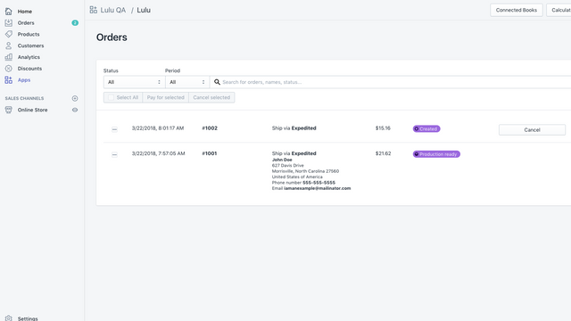 manage orders and fulfillment with Lulu Direct