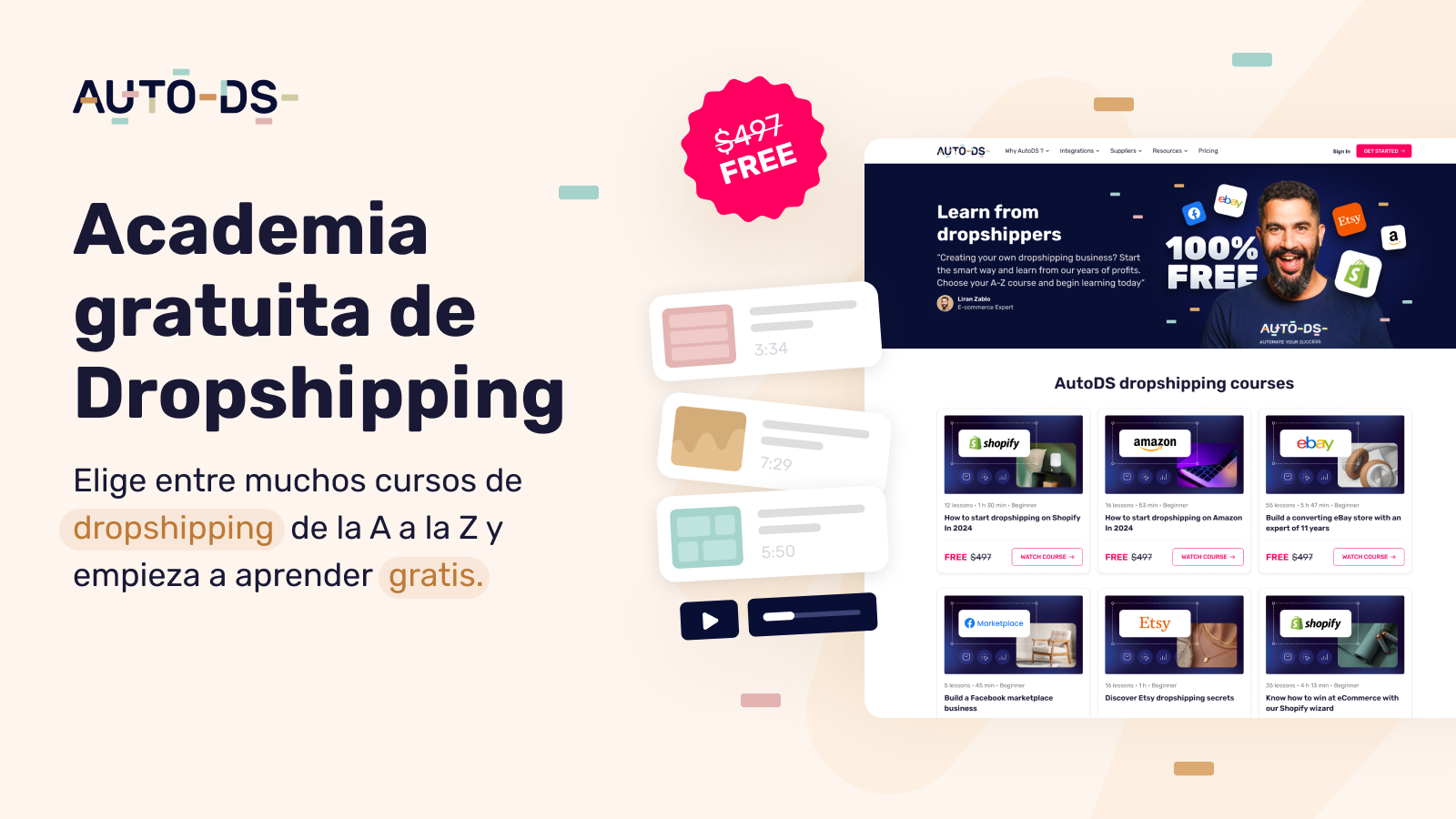 Academia gratuita de Dropshipping - cursos de dropshipping