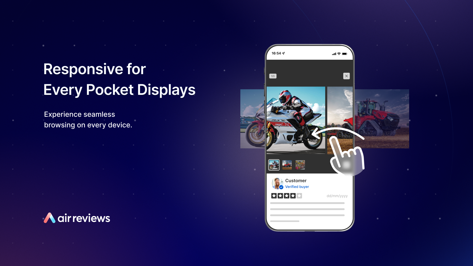 Air Reviews is Responsive for every mobile displays