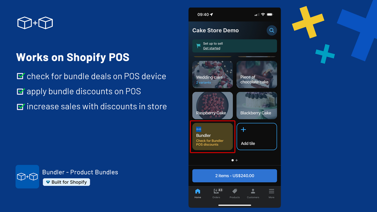 Aplicación de paquetes Shopify para Shopify POS