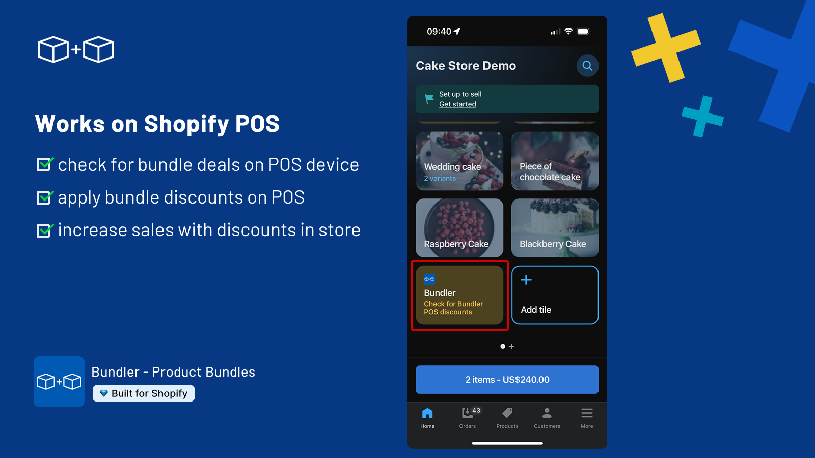 Aplicación de paquetes Shopify para Shopify POS