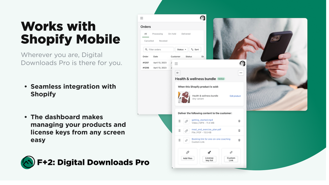 Beheer uw digitale downloads en producten op Shopify Mobile